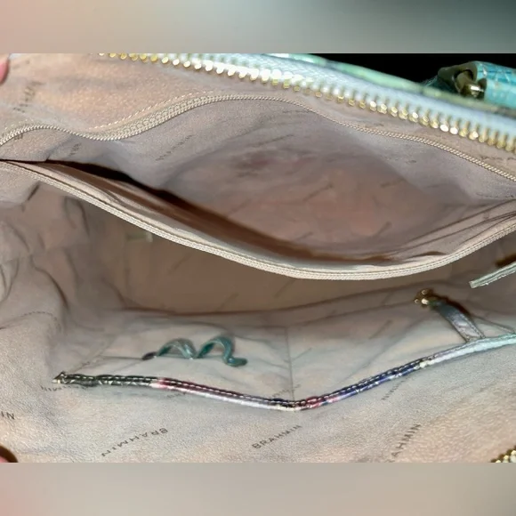 Brahmin Leather Large Duxbury Satchel Shoulder Bag, Nirvana Melbourne - Picture 9 of 10